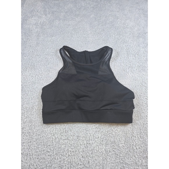 Zyia Active Other - ZYIA Active Sports Bra XL Black Womens High Neck Mesh Racerback Zipper